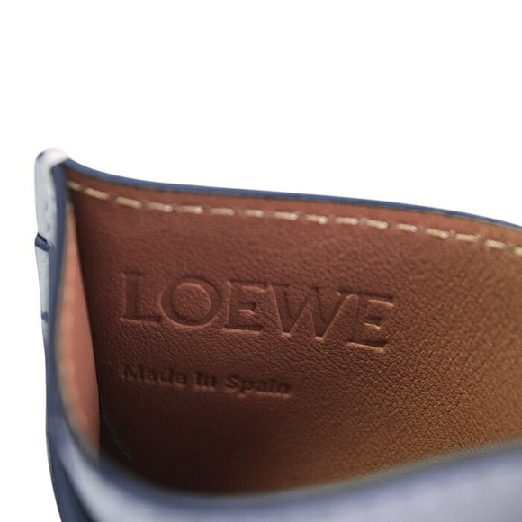 Loewe Anagram Plain Card Holder Classic Calfskin Leather business beige - Picture 6 of 9